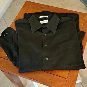 Shirt VAN HEUSEN BLACK LONG SLEEVES
